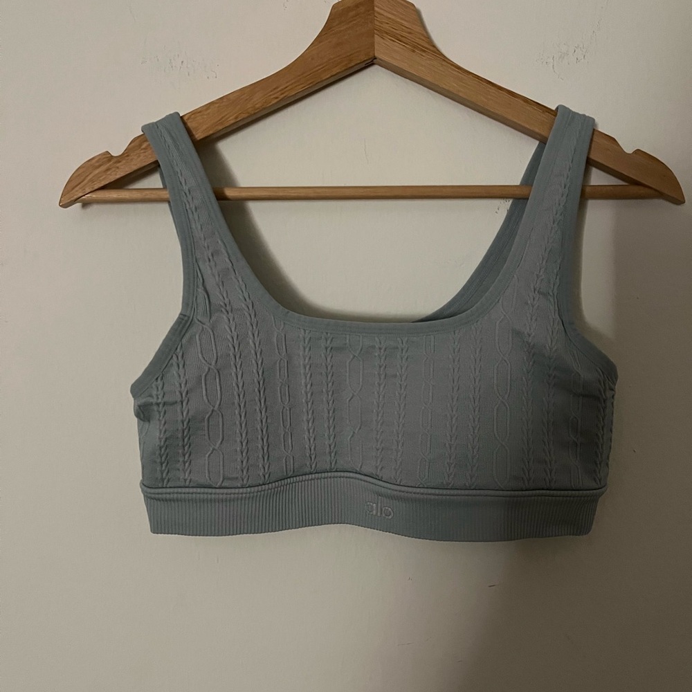 ALO Yoga Gray Sports Bra Intimates & Sleepwear